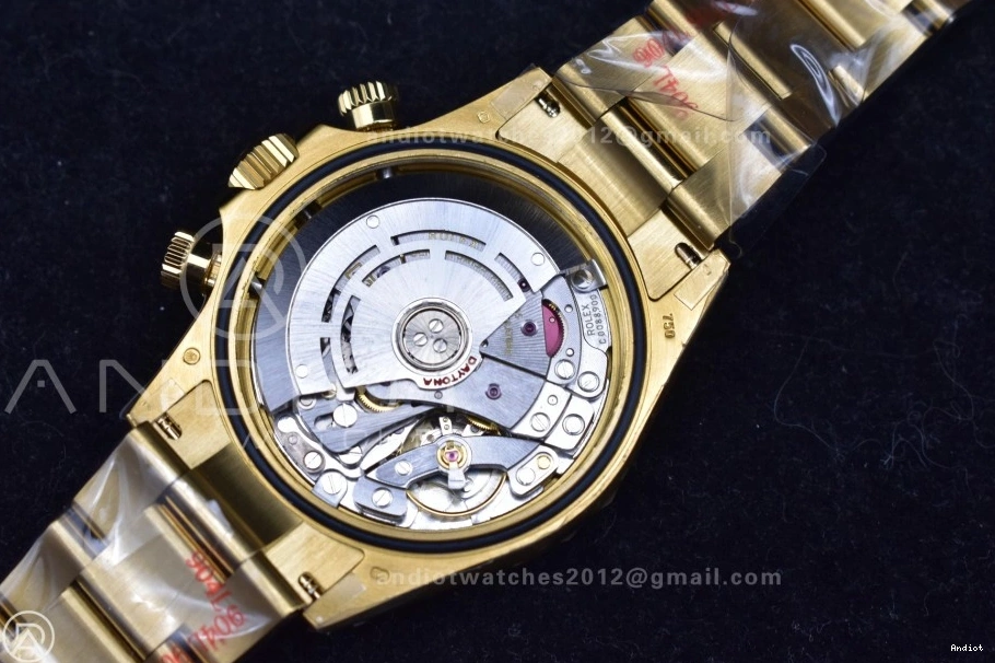 Bracelet 116508 Dial QF V2 1:1 Edition YG Black Best Daytona SH4130 Diamonds on 0413